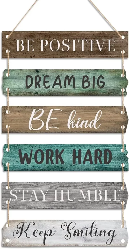 Inspirational Quote Wall Hanging