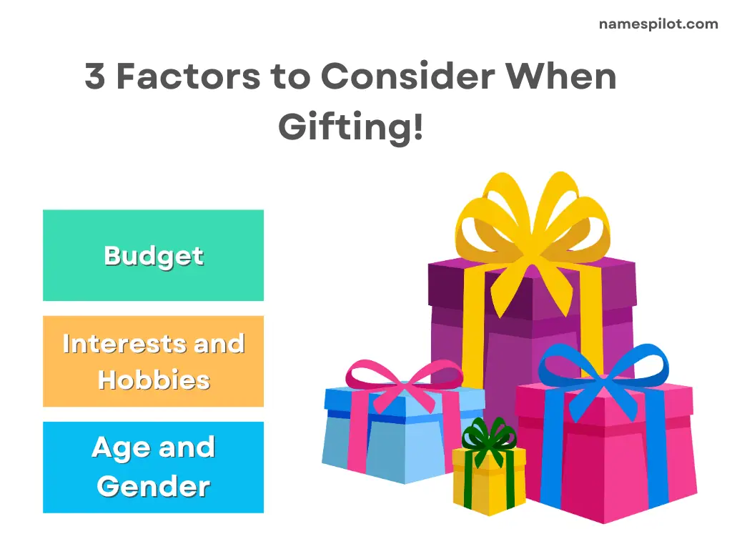 3 Factors to Consider When Gifting!